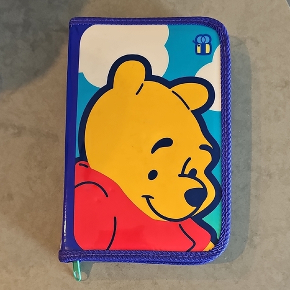 Vintage Disney Winnie The Pooh Pencil, Marker & Agenda Zip Case Set - Picture 2 of 12